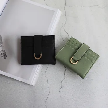 

Ladies Wallet 2019 Fashion Simple PU Multi-card Student Card Bag