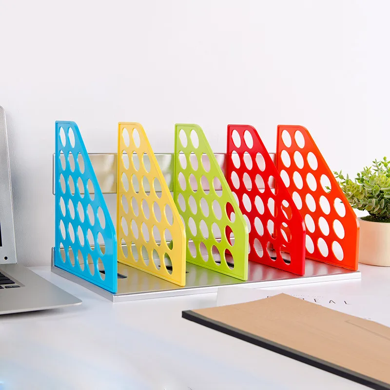 Office Supplies Children's simple bookcase bookshelf creative new products can be assembled book stand PS plastic book partition
