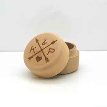 

Personalized Initials Wedding Valentines Gifts Holder Custom Wood Wedding Ring Bearer Box Unique Party Favor Decoration Supplies