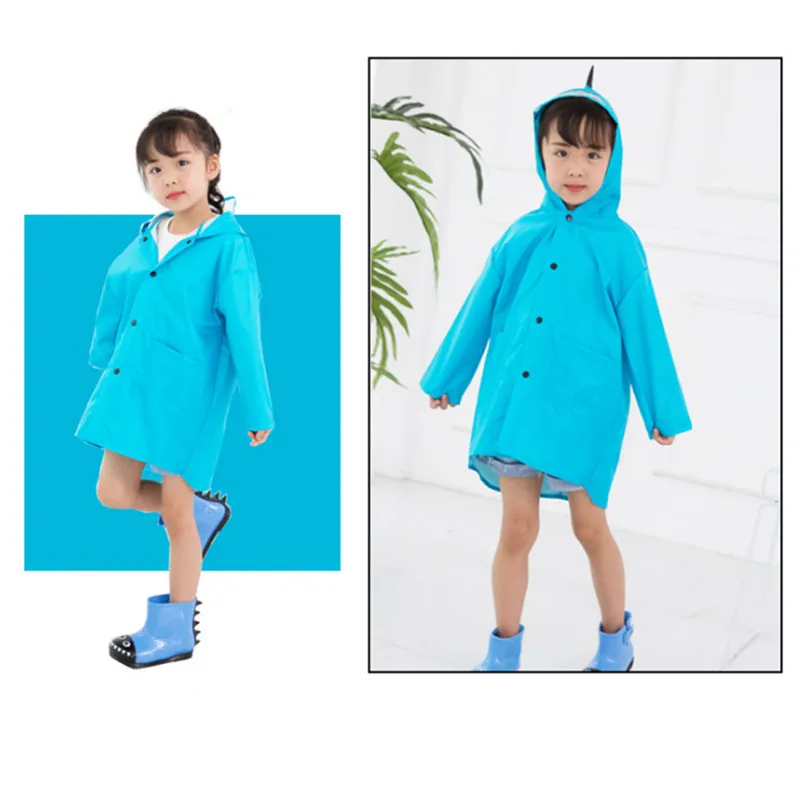 Плащ-дождевик с динозавром из мультфильма; детский дождевик; плащ-дождевик в стиле динозавра; сезон весна-осень; водонепроницаемый дождевик в стиле динозавра;@ 5