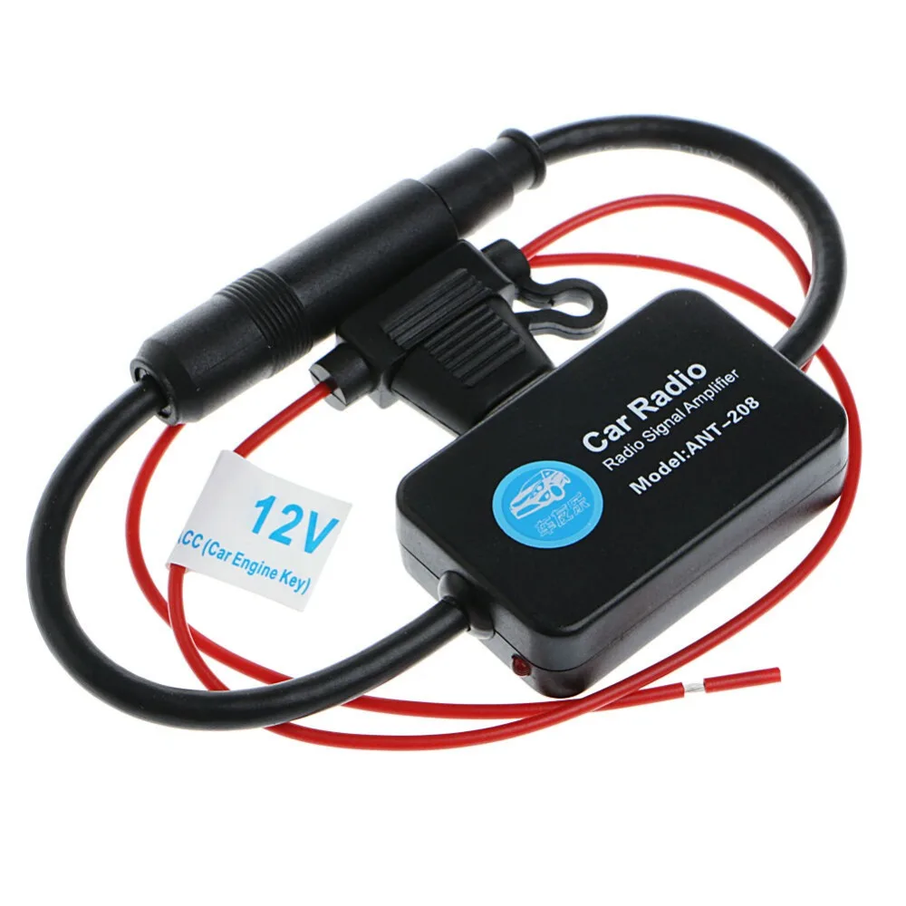 For Universal 12V Auto Car Radio FM Antenna Signal Amp Amplifier Booster  For Marine Car Vehicle Boat 330mm FM Amplifier