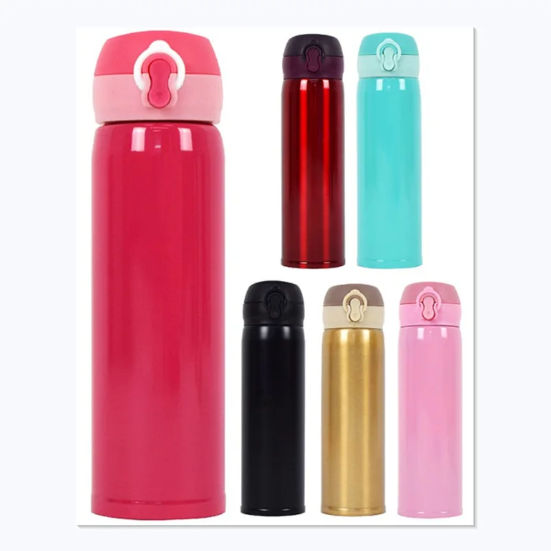 

High-End Gift Bounce Cover Insulated Stainless Steel Bottle Free Printing Advertisement