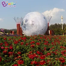 Роскошная гигантская надувная модель Луны диаметром 10 м для украшения на открытом воздухе/тематический светодиодный надувной лунный игрушки с планетами