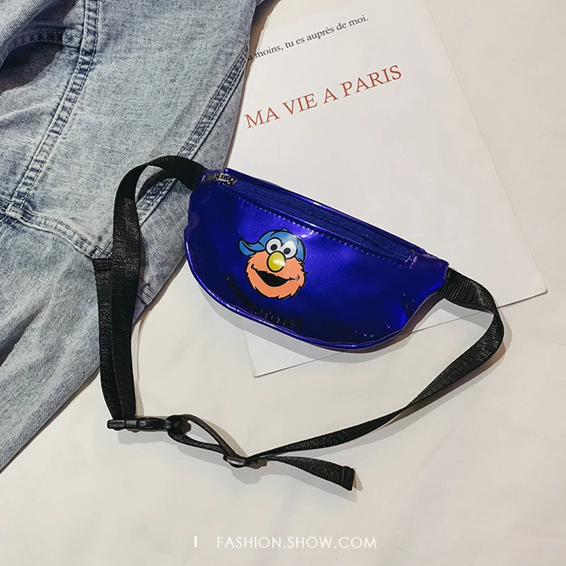 blue Waist pack Детская поясная сумка, модная сумка-мессенджер, водонепроницаемая поясная сумка для малышей с мультяшным рисунком, Женская милая Высококачественная сумка на пояс - Цвет: blue Waist pack