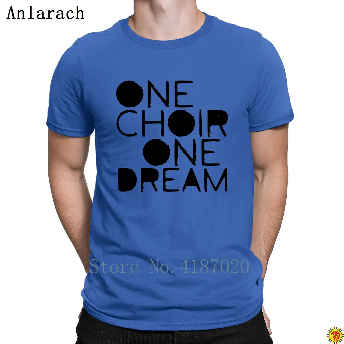 Футболка One Choir Dream Модная креативная дышащая уличная футболка для мужчин