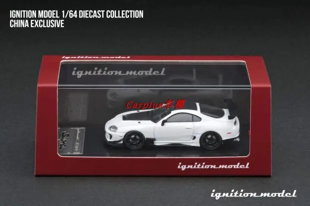TOYOTA SUPRA игрушечные автомобили 1:64 черно-белый сплав металлические Литые модели