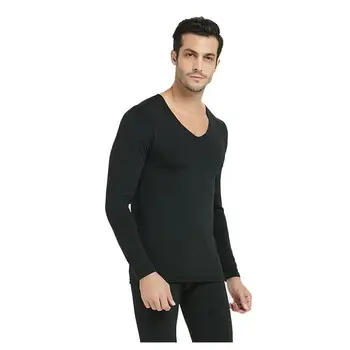 

Men Casual Long Sleeve Thermal Underwear Set Autumn, Winter Long John Pants Solid and None Solid Top