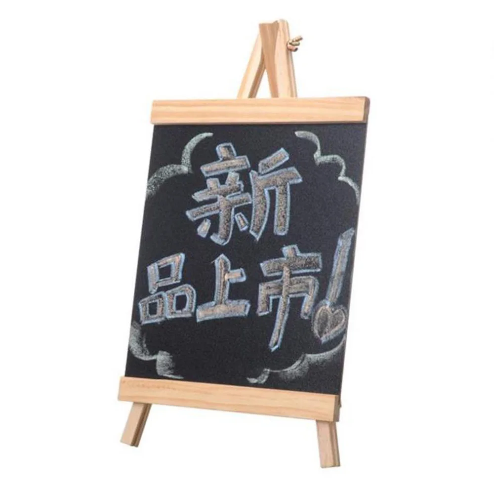  Creative Small Blackboard Decor Bar Desktop Magnetic Wood Table Teaching Sketchpad Blackboard - 4000186073572