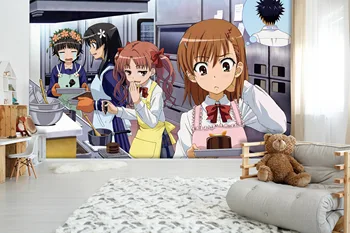 

[Self-Adhesive] 3D Toaru Majutsu No Index 101 Japan Anime Wall Paper mural Wall Print Decal Wall Murals Belly