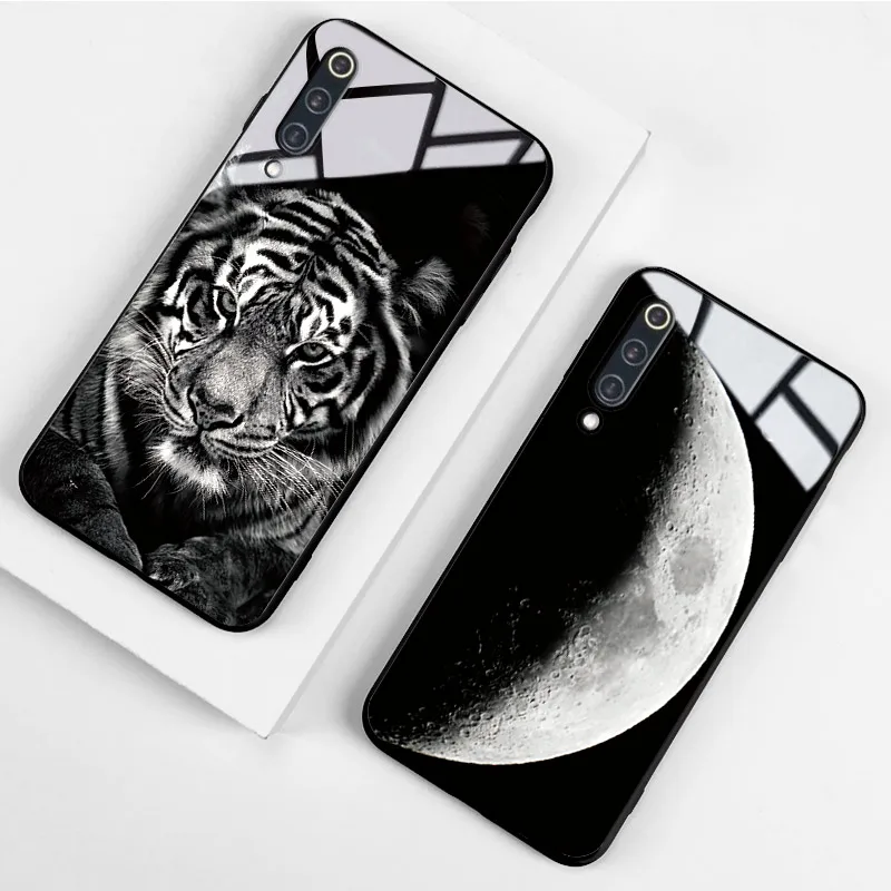 Phone Case For Xiaomi MI A2 A3 CC9 MIX 2s 3 6 6X 8 9 9t 9se Pro Lite Note 10 Pocophone f1 Tempered Glass Back Cover Coque |