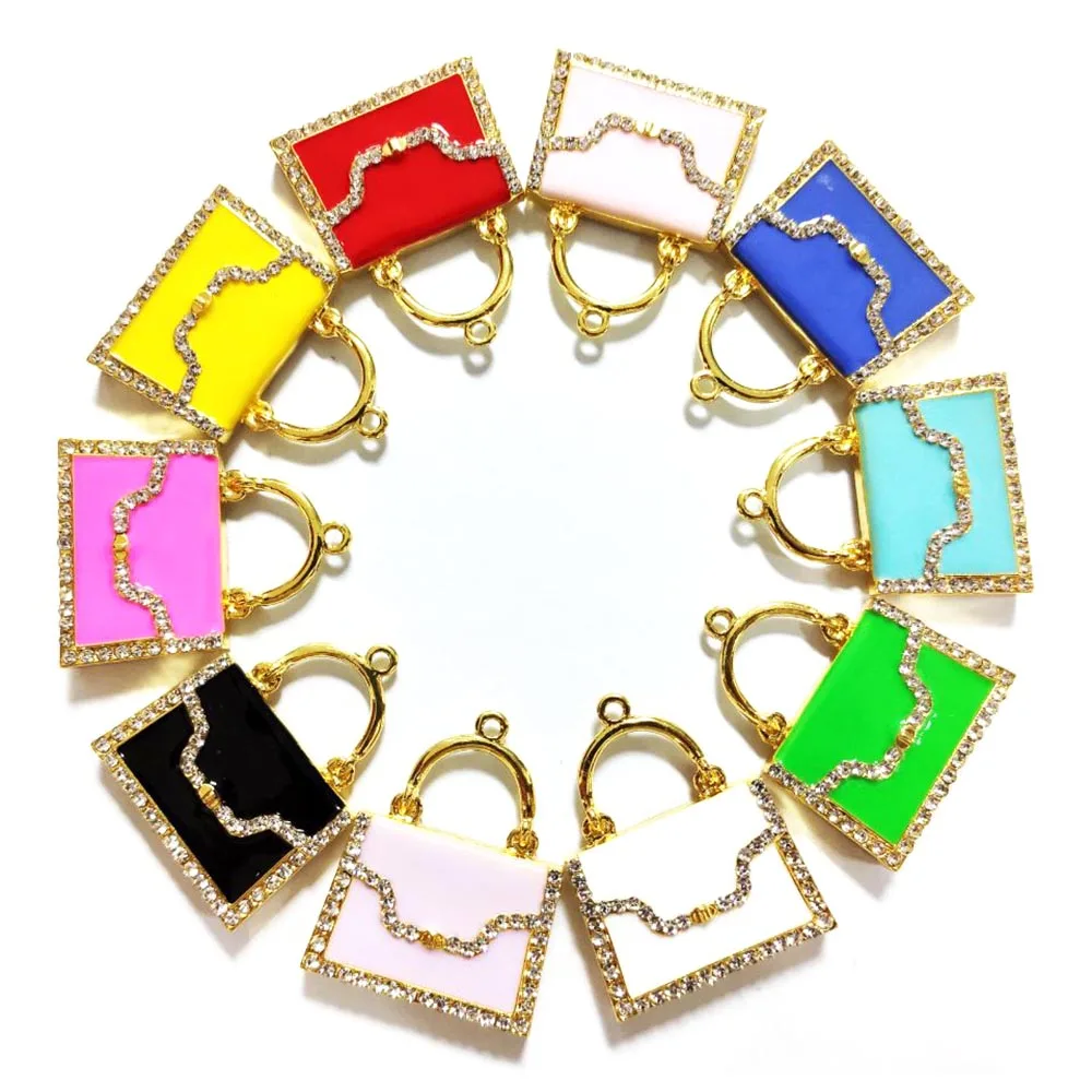 10 sztuk torebka charms dla kobiet DIY biżuteria akcesoria P7