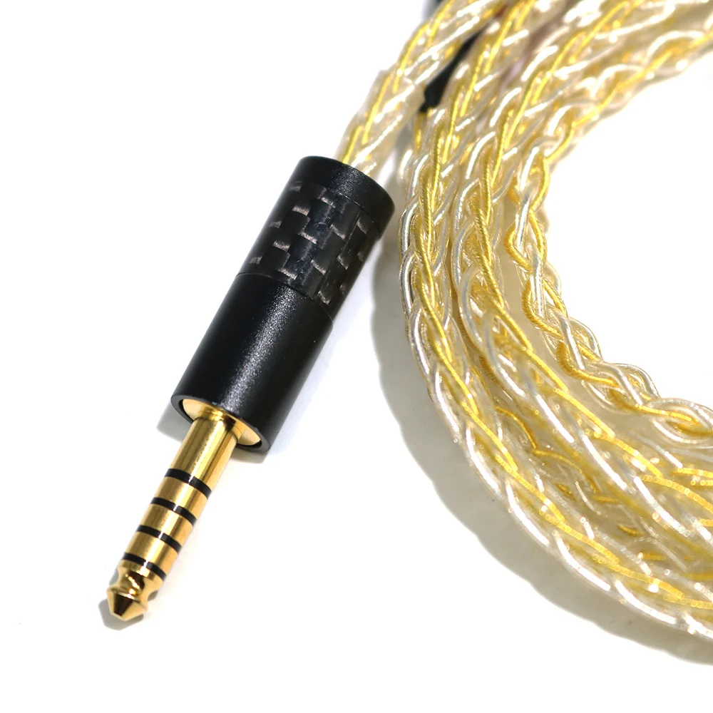 yivosound HIFI Soft Headphones Cable 4 4mm stereo To 2 X 2 5mm mono Audio Upgrade Cable For Meze 99 Classics Focal Headphone
