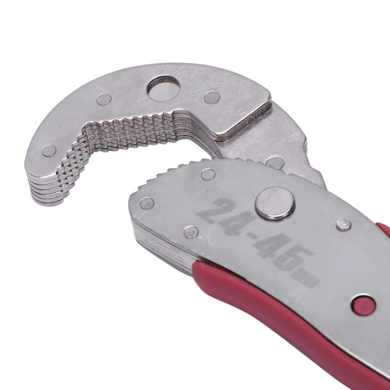 Top-9-45mm Adjustable Magic Wrench Multi-function Purpose Spanner Tools Universal Wrench Pipe Home Hand Tool Quick Snap Grip Wre