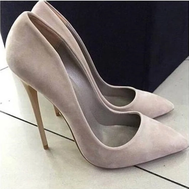 ILLUDE Women's High Block Heels Pumps Pointed Closed Toe Ankle Strap High  Heel Pump Shoes, Light Grey Suede, 11 : Buy Online at Best Price in KSA -  Souq is now Amazon.sa: Fashion