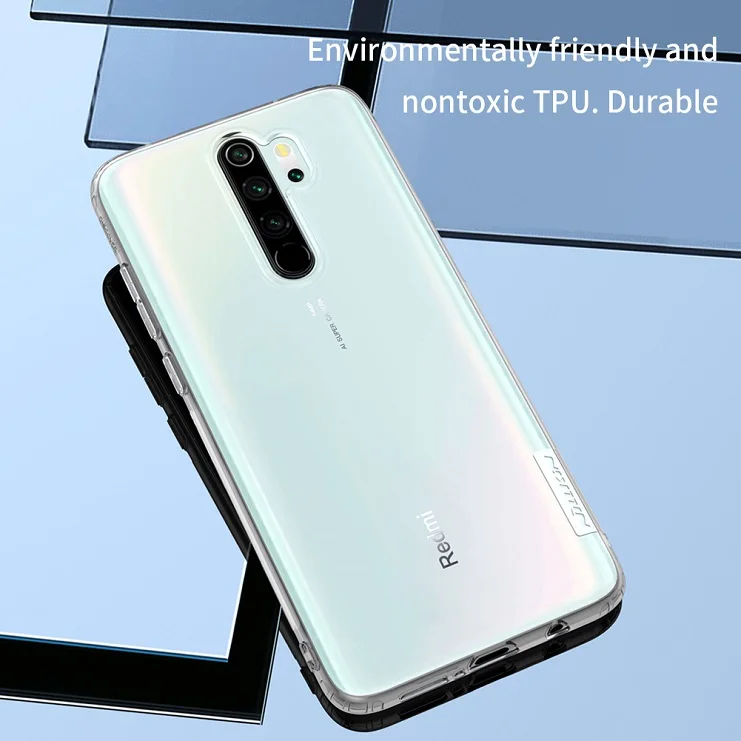 Для xiaomi redmi note 8 pro чехол Nillkin натуральный прозрачный мягкий кремний TPU чехол redmi note 8 глобальная версия - Цвет: Transparent