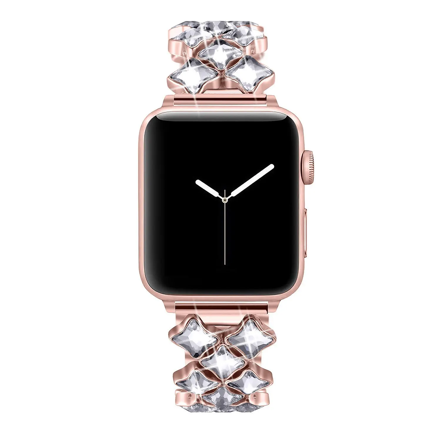 Для Apple Watch band 40 мм 44 мм 38 мм 42 мм Женский алмазный обруч для Apple Watch series 5 4 3 2 браслет для iwatch ремешок из нержавеющей стали