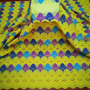 

Dubai Fabric 100% Cotton Swiss Voile Lace In Switzerland African Lace Fabrics 2020 High Quality Lace 5+2yards/lot