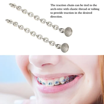 

2 PCS Orthodontic Button Chain Lingual Traction Chain