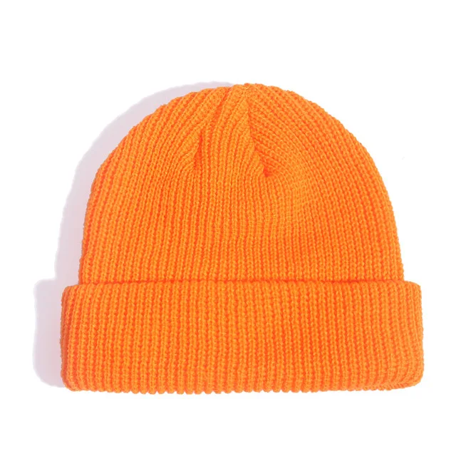 Fashion Hip Hop Beanie Knitted Hat Men Skullcap Women Winter Warm Brimless Baggy Melon Cap Cuff Docker Fisherman Beanies Hats N