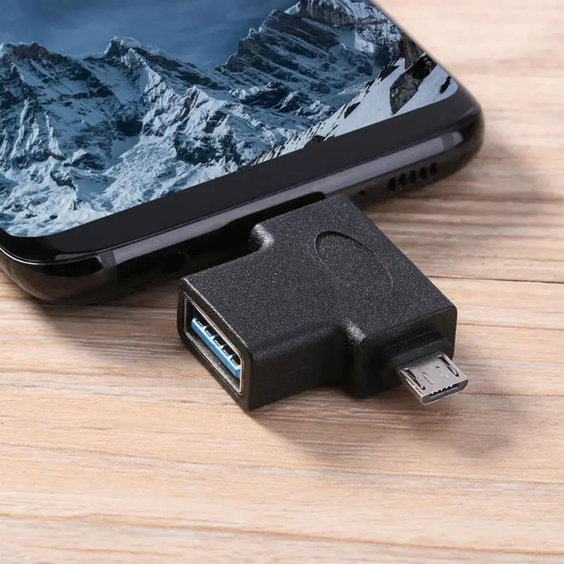 2 в 1 USB 3,0 Micro usb type C OTG адаптер конвертер настраиваемый Android универсальный адаптер конвертер C usb type телефоны F5V2