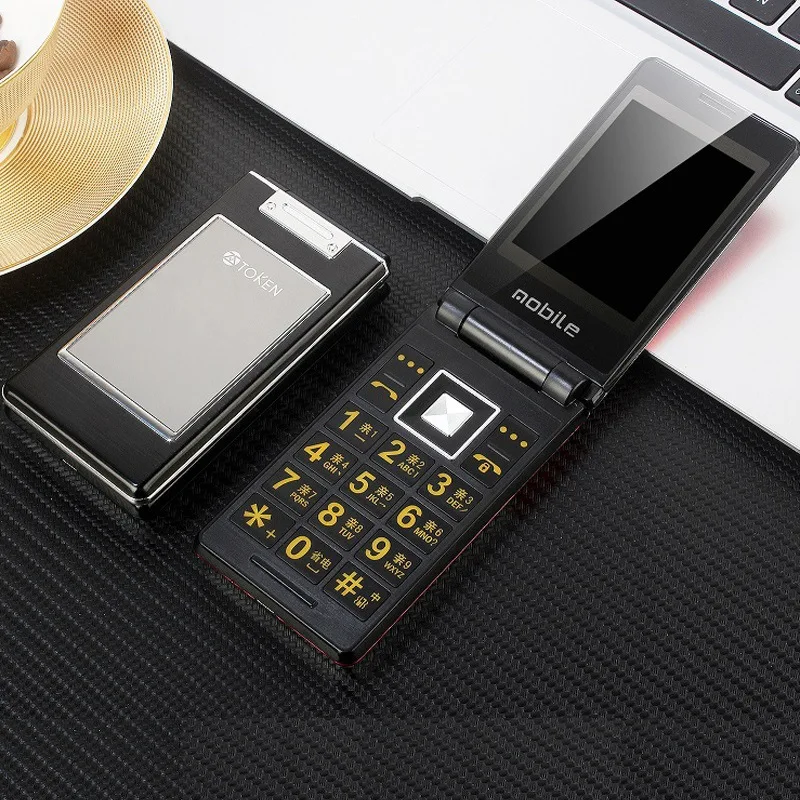 

T609 Intertek Men's Flip Metal Large Button HD Screen Mobile Unicom Dual SIM Mobile Phone
