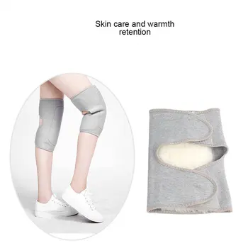 

2pc Winter Outdoor Sports Warm Lengthened Knee Pads Protector Protective Elastic Wool Thermal Plush Kneepad Kneecap Kneelet