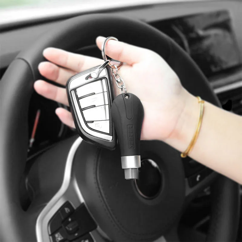 Аварийный молоток мини-молоток безопасности кольцо для ключей разбрызгиватель