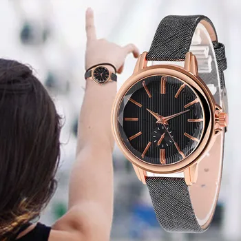 

WJ-8873 New Luxury Watches Matte Retro Leather Ladies Watch 2019 Fashion Casual Women Clock relogio feminino Saat