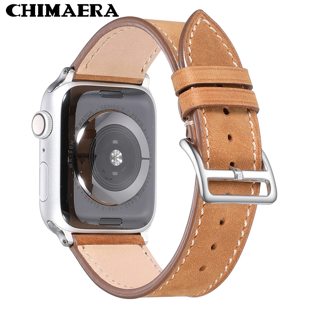 Ремешок для часов CHIMAERA кожаный браслет Iwatch Apple Watch Series 1/2/3/4 ремешок 38 мм 40 42 44