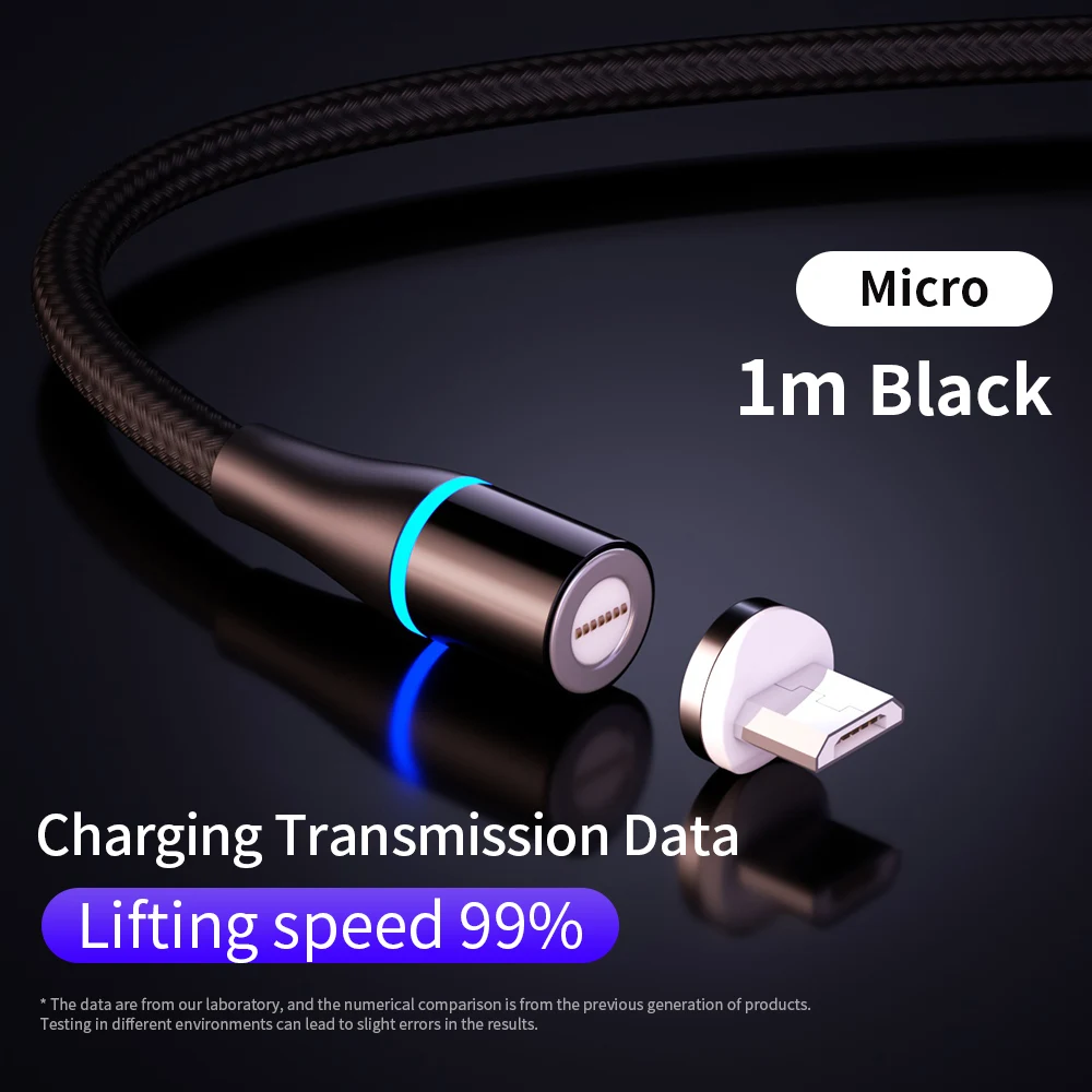 TEAEGG Магнитный Micro USB кабель для передачи данных для iPhone для Xiaomi для быстрой зарядки и передачи данных провод шнур магнит Зарядное устройство Тип usb C кабель для мобильного телефона - Цвет: 1HM