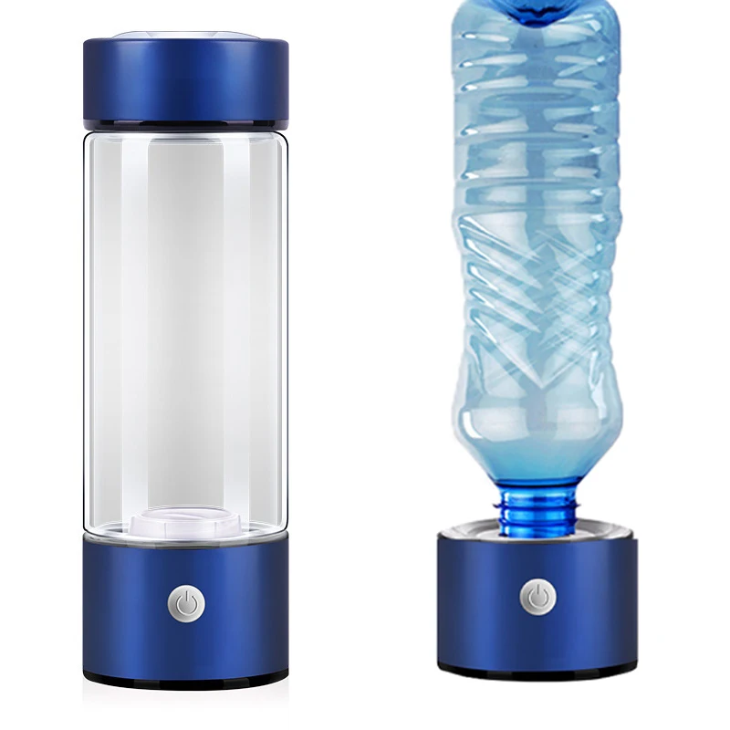 450ml SPE/ PEM Hydrogen Generator Rich Water Bottle Electrolysis Energy Maker lonizer Electrolysis Pure H2 Cup USB Rechargeable