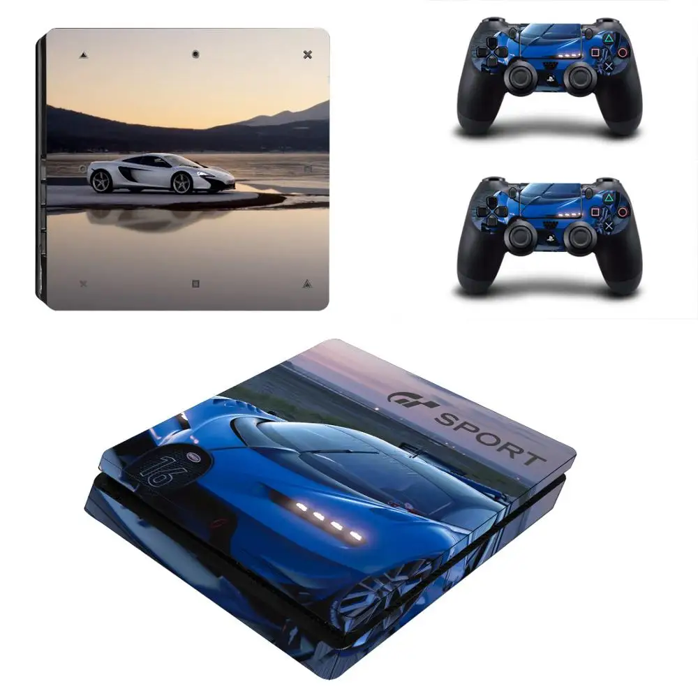 GT Sport PS4 Slim sticker s PS 4 Play station 4 Slim Skin sticker наклейка Pegatinas для playstation 4 Slim консоль и контроллер - Цвет: YSP4S-1792