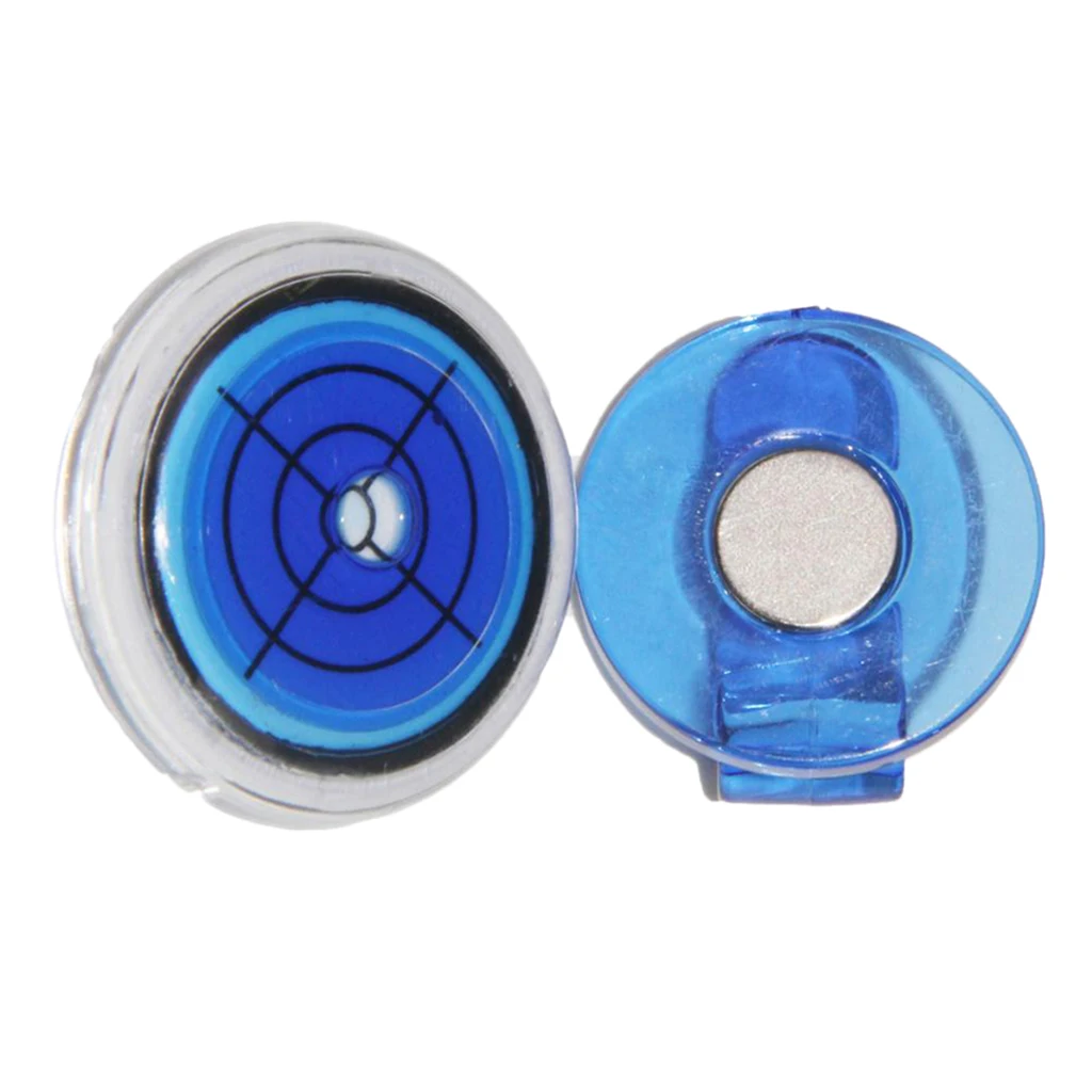 Functional Level Gauge Magnetic Cap Hat Visor Clip Golf Ball Marker - 5 Colors