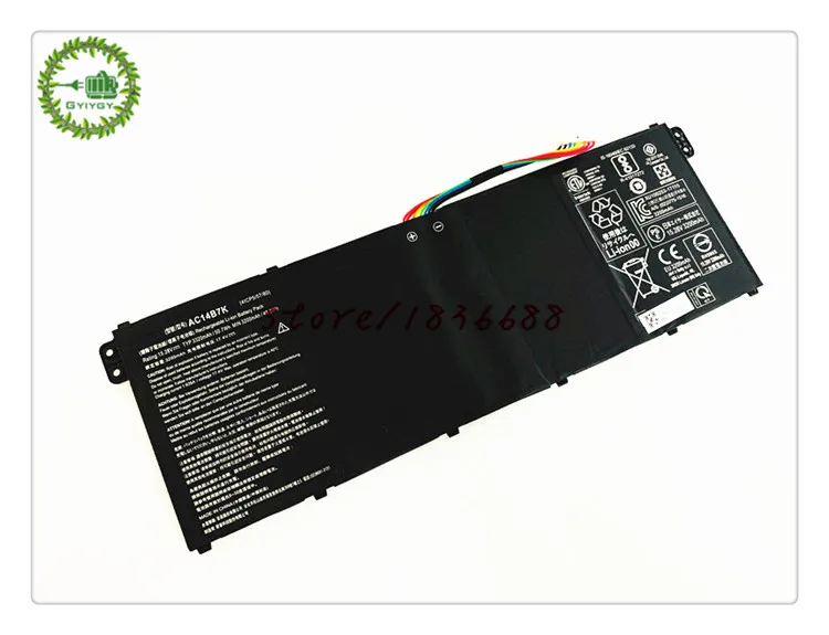 AC14B7K Аккумулятор для ноутбука acer Nitro 5 AN515-42 Nitro 5 Spin NP515 Spin 5 SP515-51GN Swift SF314-52 Series 15,28 v typ 3320mah