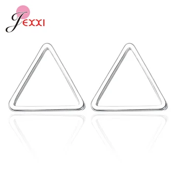 

Simple Metal Stud Earrings for Women Girls Birthday Gift Pure 925 Sterling Silver Jewelry Ear Brincos Pendientes Ornaments