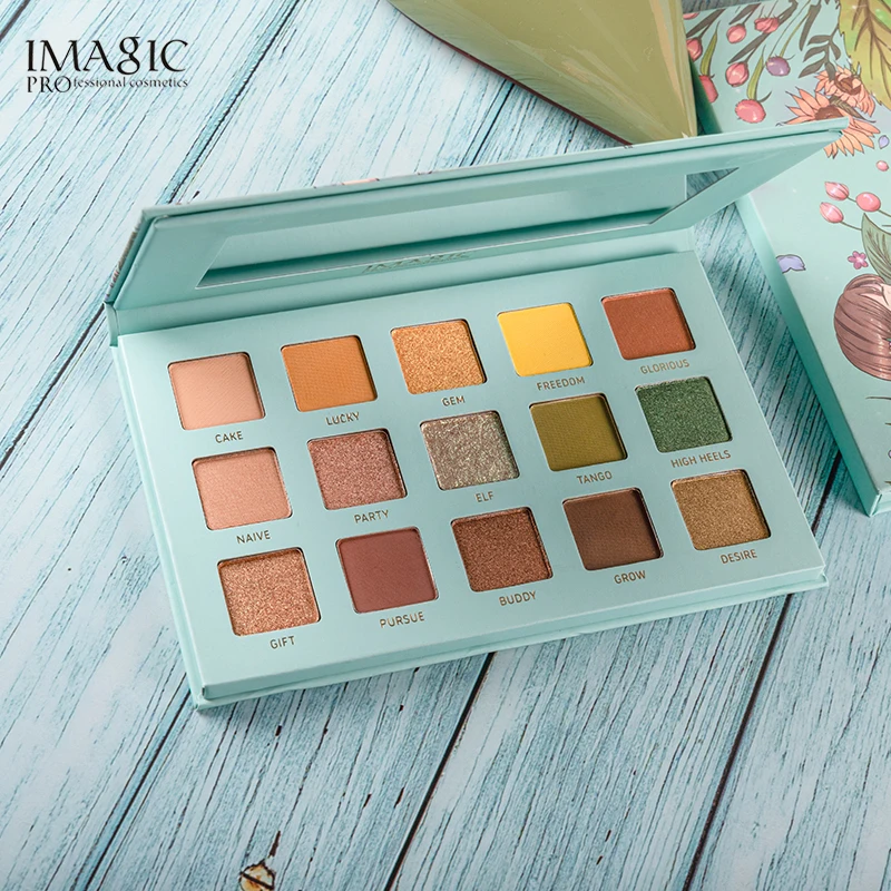 IMAGIC New Arrival Eye Shadow Palette Beauty Glazed Pigmented Glimmer Magnetic Colorful Professional Makeup Palette GREEN IMAGIC New Arrival Eye Shadow Palette Beauty Glazed Pigmented Glimmer Magnetic Colorful Professional Makeup Palette GREEN