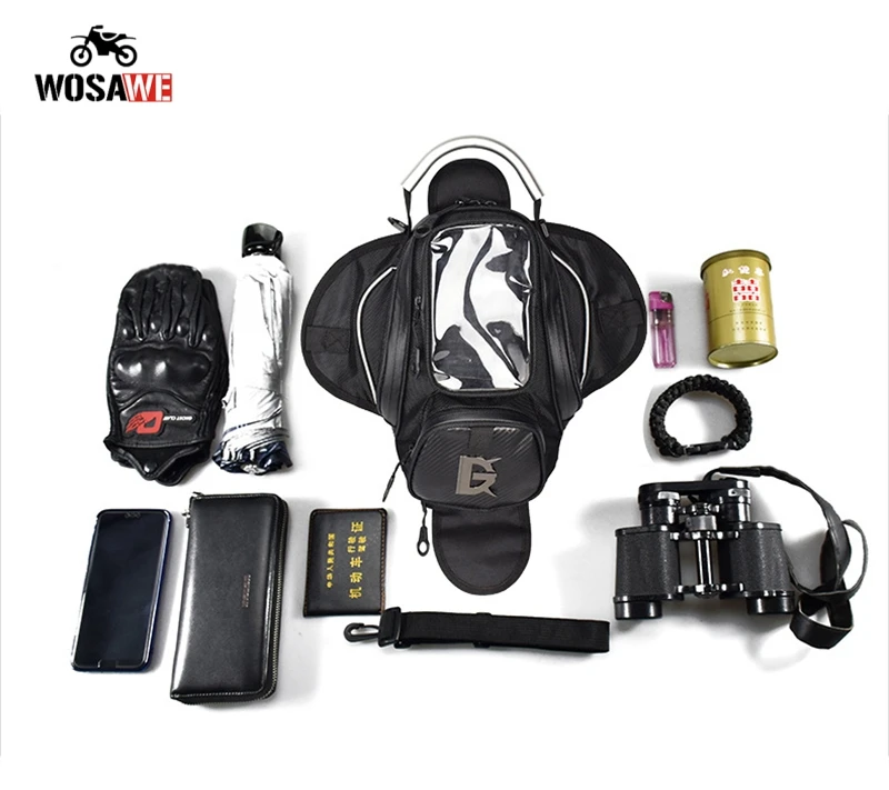 Мотоциклетная Магнитная сумка для топливного бака, сумка для мобильного телефона с gps навигацией, сумка для мотокросса, многофункциональная сумка для путешествий
