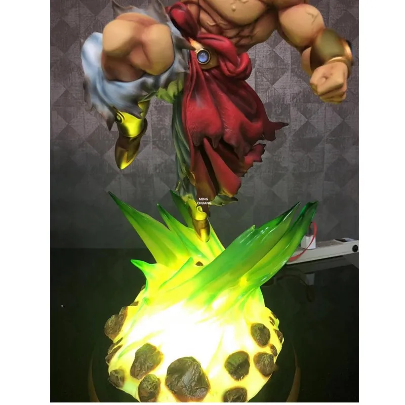 2" Статуя Dragon Ball brani Fury бюст Saiyan Broli полноразмерный портрет со светодиодный светильник GK фигурка игрушка коробка 51 см V841