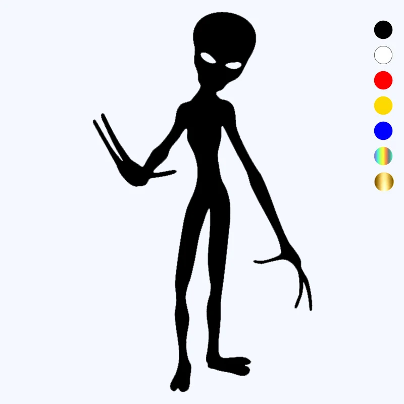 

CK20614# Various Sizes Die-Cut Vinyl Decal Alien Believe Car Sticker Waterproof Auto Decors on Car Body Bumper Rear Window