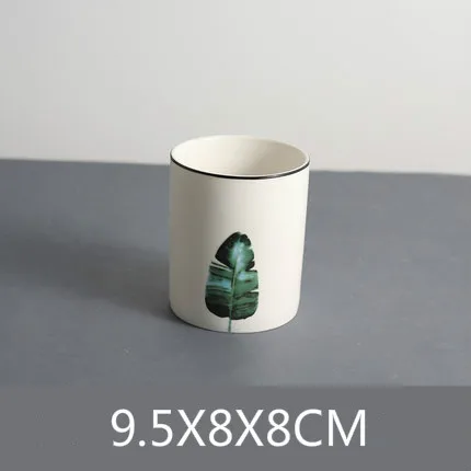 small storage bin A Скандинавский держатель для кистей для макияжа, керамический креативный простой лоток для хранения, держатель для карандашей, Настольная Косметическая подводка для глаз, инструменты для макияжа - Цвет: small storage bin A