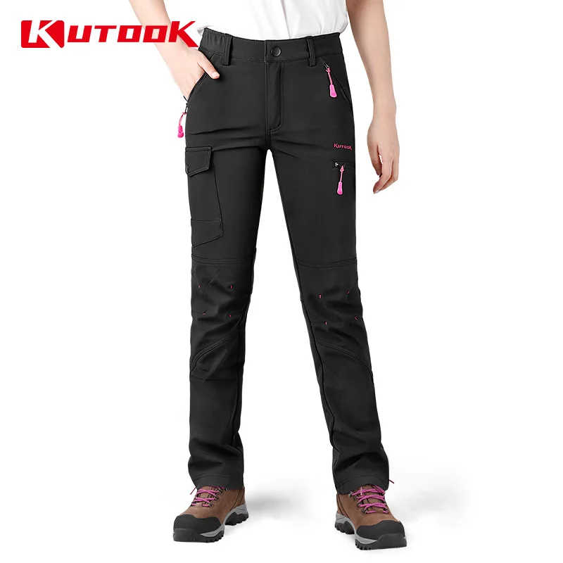 KUTOOK-pantalones de senderismo para mujer, Pantalón resistente al agua con múltiples bolsillos, para montar en motocicleta, para otoño e invierno, HP312 - AliExpress Deportes y