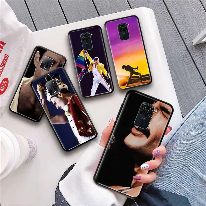 Black Tpu Capa For Xiaomi Redmi Note 8 9S 8T 9 7 10X 5G K30 Pro Zoom 7A 8A K30i Coque Phone Cases Freddie Mercury Queen Band Black Tpu Capa For Xiaomi Redmi Note 8 9S 8T 9 7 10X 5G K30 Pro Zoom 7A 8A K30i Coque Phone Cases Freddie Mercury Queen Band
