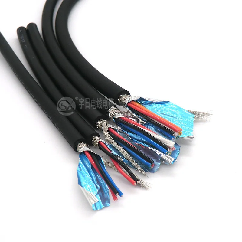 2 жильный Гибкий Экранированный Кабель 0 14 мм² контрольный провод 26awg 24awg 22awg