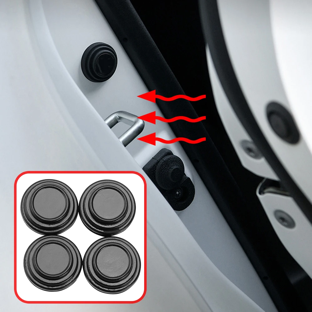4Pcs Car Door Shock Stickers Absorber Soundproof Buffer Pier For Opel Astra H G Corsa Insignia Antara Meriva Zafira | Автомобили и