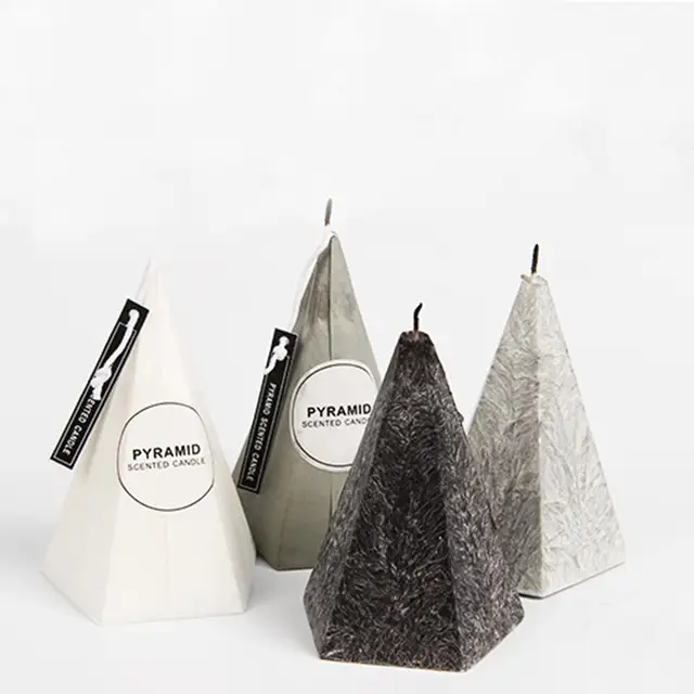 Bougie pierre pyramidale design parfumée Bougies Cocooning.net