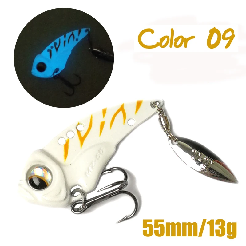 THE TIME MZ55/60 Metal Sinking VIB 55/60mm 13/17g Glow Cicada