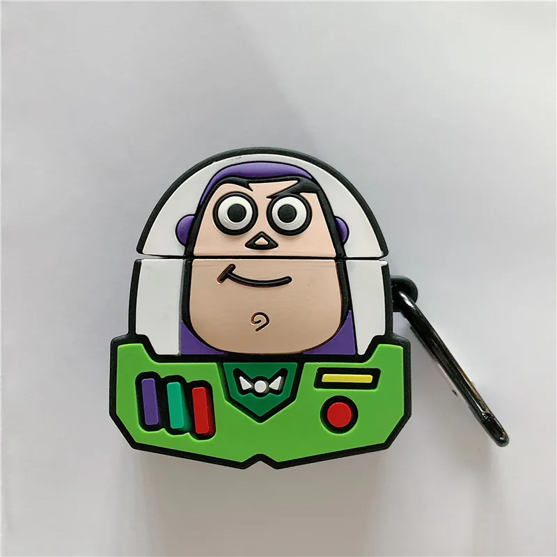 Woody Toy Story Alien мягкий силиконовый Bluetooth беспроводной Чехол для наушников для Apple AirPods 1 2 Buzz Box чехол для гарнитуры Funda - Цвет: -2