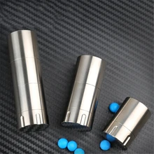 Титановая коробка для таблеток, Открытый Карманный держатель для таблеток, контейнер для деликатной экстренной помощи, мини-медицинская коробка для путешествий, карманные коробки для хранения таблеток