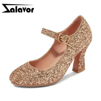 

ZALAVOR Women Wedding Pumps Bling High Quality Spring Party Shoes Women High Heel Fashion Pumps Footwear Size 34-45
