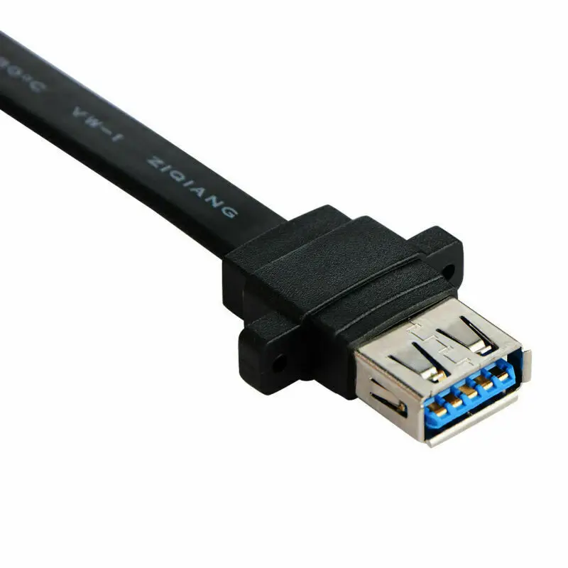 USB 3.0 Dual Ports A Female Mount to Motherboard 20pin Header Cable Cord 30/50cm  Supports data transfer speeds up to 5Gbps.